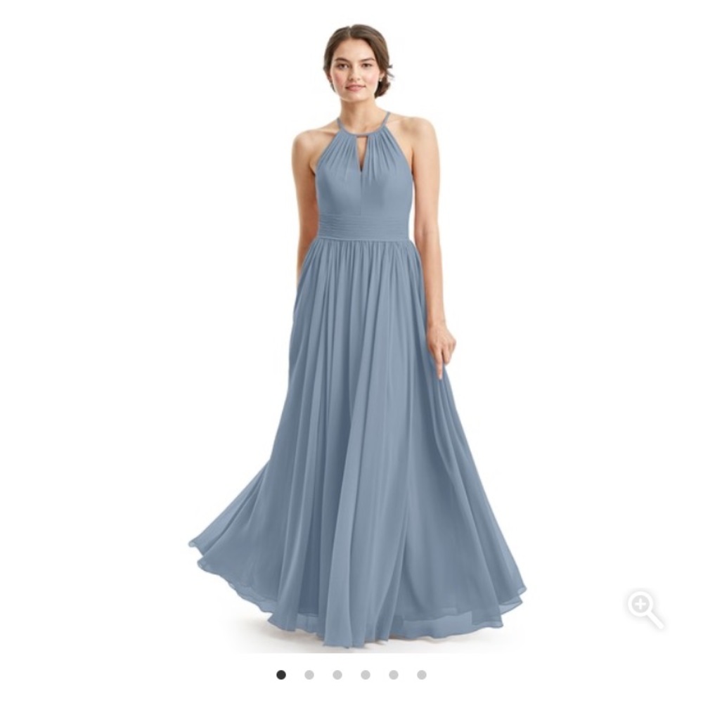 Azazie Cherish Dress in Dusty Blue